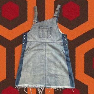 NWT Somedays Lovin Skyfall Asymmetrical Denim Pini Dress